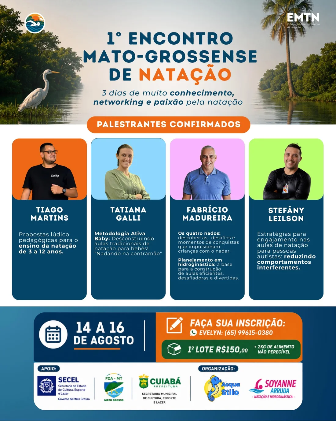 Palestrantes confirmados do EMTN