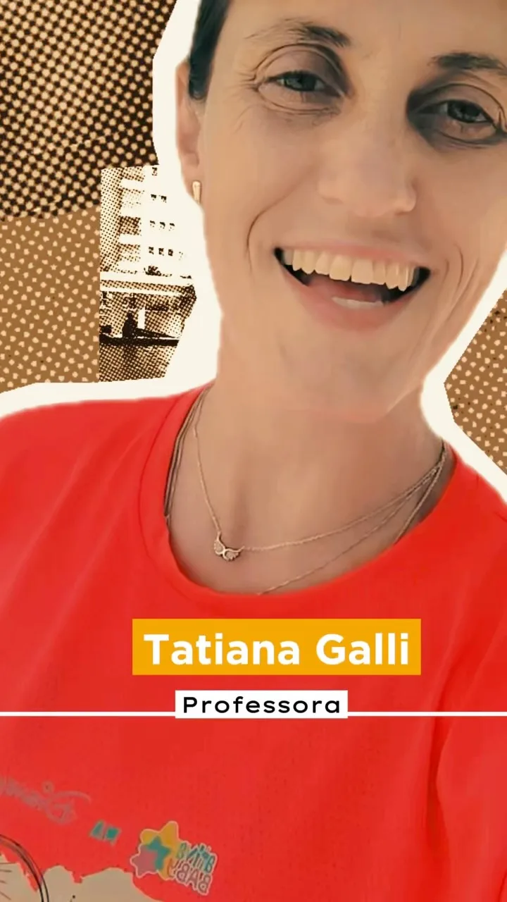 Reel com a professora Tatiana Galli